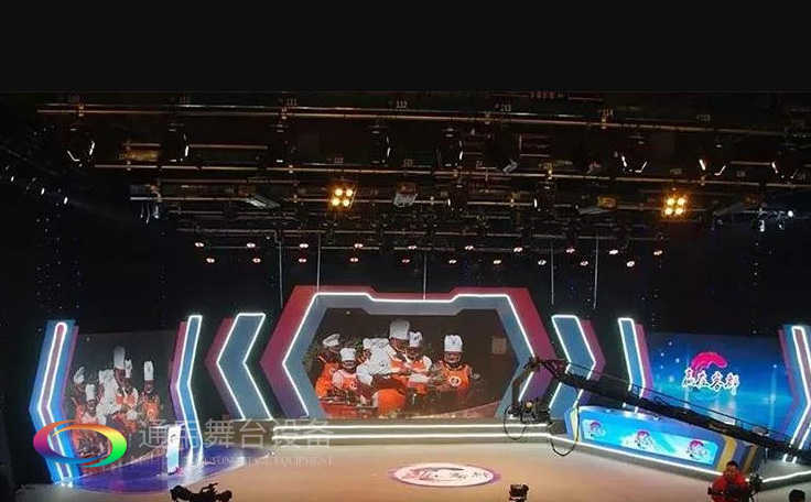 坐標(biāo)廣東梅州！通用舞臺承接梅州廣播電視臺演播廳項目